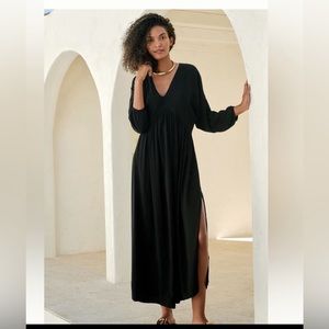 Malai Black loner maxi dress